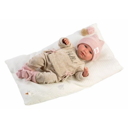 Llorens 74020 NEW BORN - realistick panenka miminko se zvuky a mkkm ltkovm tlem 42cm